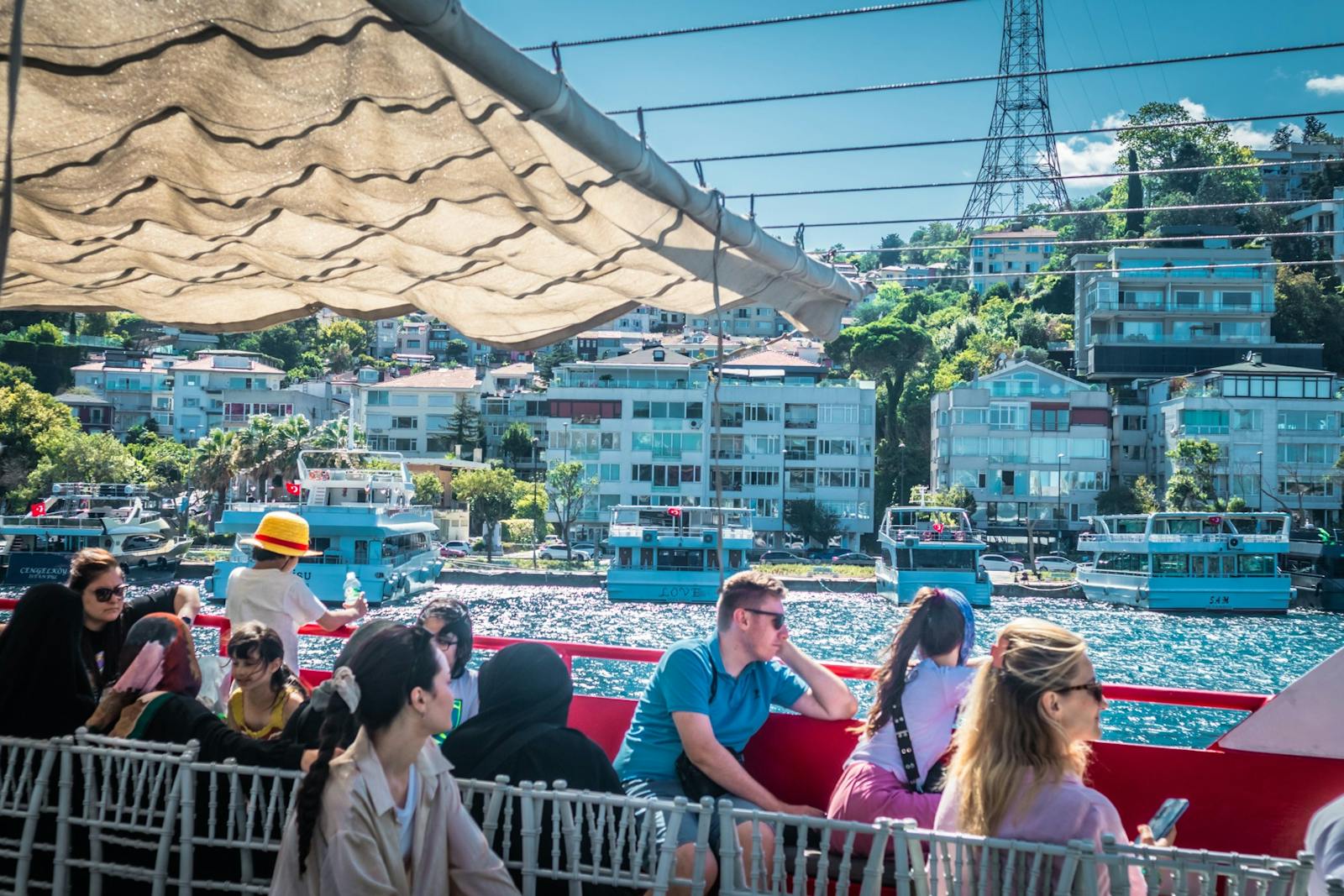 Passageiros nos Cruzeiros pelo Bósforo